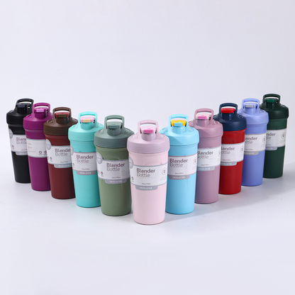 24oz Stainless Steel Portable Coffee Cup Outdoor Camping Milkshake Shaker Tumbler Stanley Style Blender Bottle for Laser Engrave-CNLCA