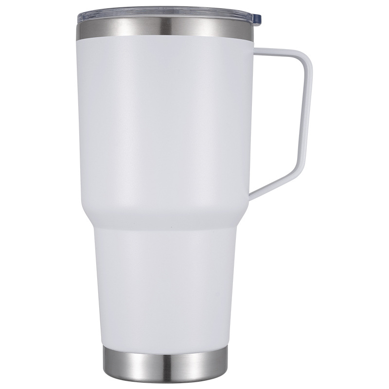 20oz 30oz Powder Coated Tumbler with Handle for Laser Engraving-CNLCA