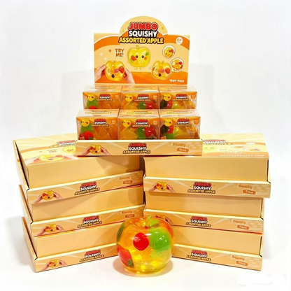 36Pack Apple Squishy Vaseline Filled No Rebound Apple Squishy Fruit Squeeze Fidget Toys-CNLCA