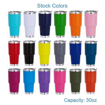 30oz YeTi Style Colorful Powder Coated Car Tumbler Mug For Laser Engraving-CNLCA