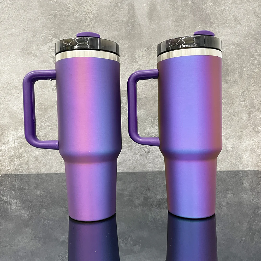 40oz H2.0 Prism Style Peptide Violet Plating Quencher Trek Tumblers Mug For Laser Engraving -CNLCA