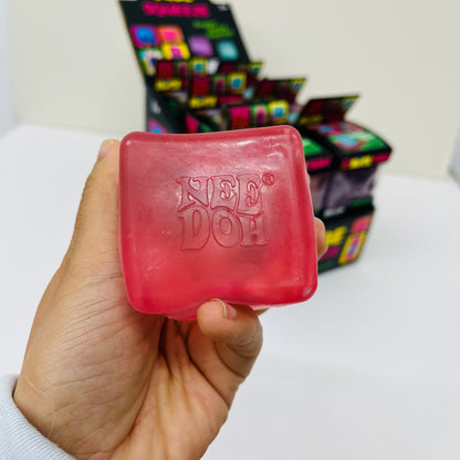 Schylling NeeDoh Nice Ice Cube Sensory Squeeze Toy Stress Relief Fidget Cube Squishy Toys for Kids Adults-CNLCA