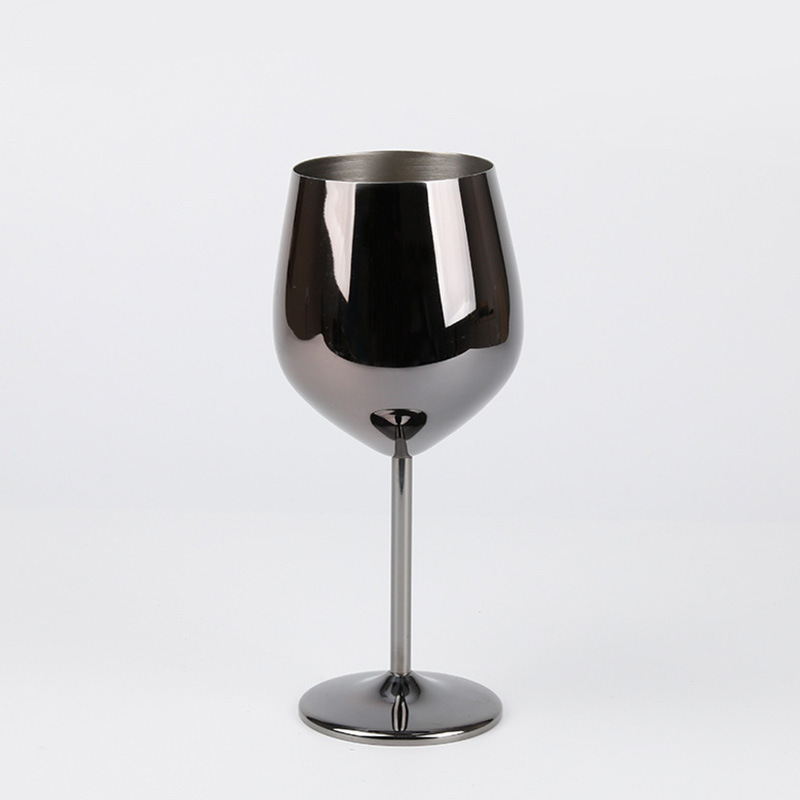 18oz Stainless Steel Electroplated High-legged Red Wine Cup and Champagne Glass Burgundy Wine Tumbler For Laser-CNLCA