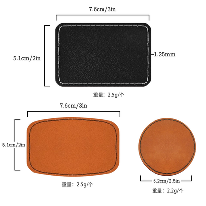 PU Leather Label Leather Signboard for Cap Hats Clothing Accessories Denim Leather Trademark for Laser-CNLCA