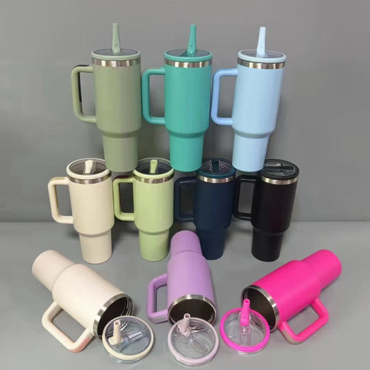 40oz Flip Straw Powder Coated Quencher Tumblers With Newest Leak-Proof Lids Tumbler-CNLCA