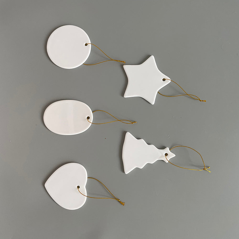 Christmas Holiday Ceramic MDF Aluminium Ornaments_USLCA