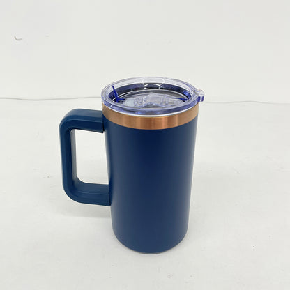 20oz Chubby Rainbow Copper Plated Underneath Car Tumbler Mug with Removable Handle For Laser-CNLCA