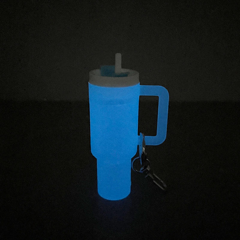 40oz Stanley Style Tumbler Shaped Glow In Dark Keychain Tumbler Accessories-CNLCA