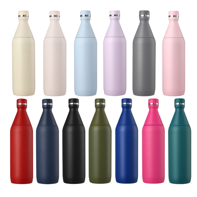 20oz Powder Coated Insulated Bowling Ball Cup Stainless Steel Sports Stanley Style Water Bottle for Laser Engraving-CNLCA