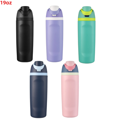 25Pack 19oz Owala Style Powder Coated Stainless Steel Tumbler Water Bottle for Laser-CNLCA