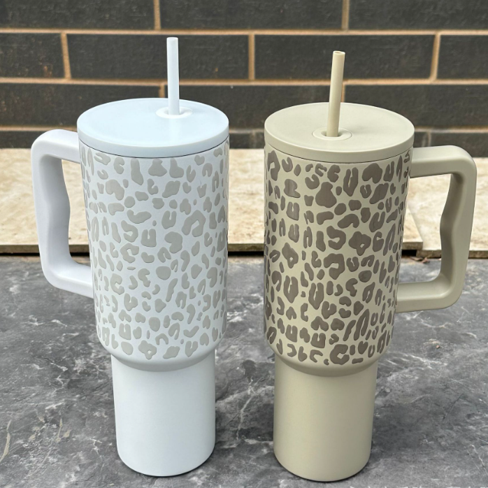 40oz Simple Mold Leopard Quencher Tumbler -CNLCA