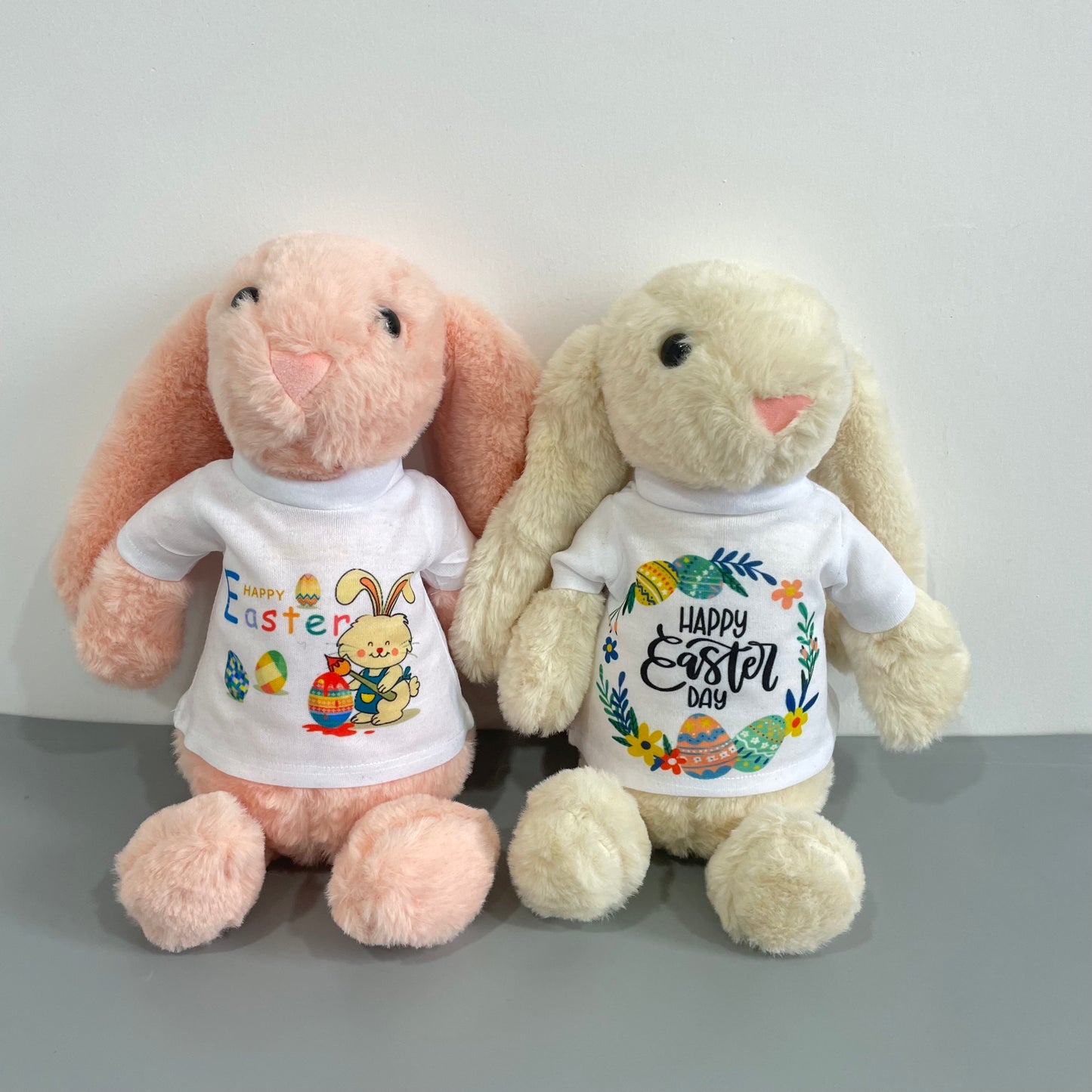 Easter Bunnies Bunny WIth Removeable White Sublimation T-shirt -CNLCA