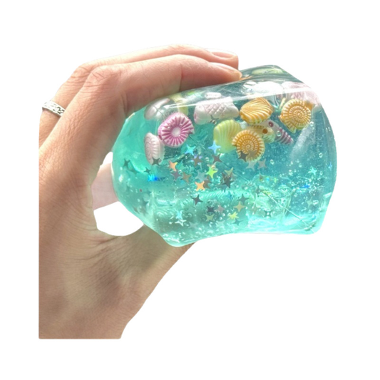 Ocean Ice Cube Stress Relief Squishy Toy Soft Squeeze Decompression Squish-CNLCA