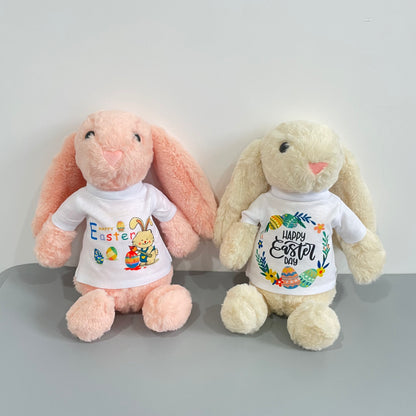 Easter Bunnies Bunny WIth Removeable White Sublimation T-shirt -CNLCA