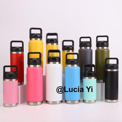 12oz 26oz 36oz YETI Style Powder Coated Water Bottle for Laser Engraving-CNLCA