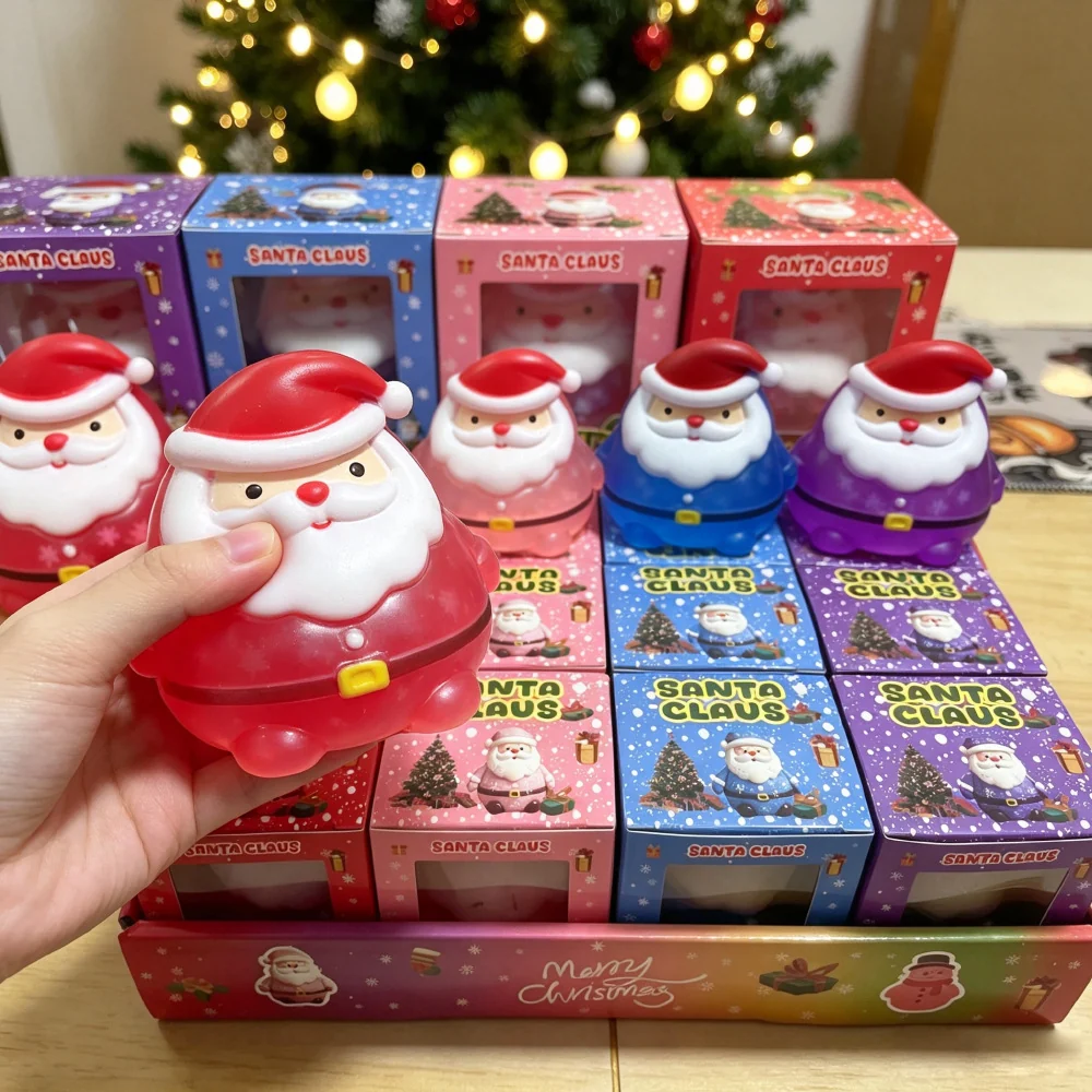72Pack Little Red Riding Hood Santa Claus Squish Christmas Xmas Santa Squishy Squeeze Fidget Toys-CNLCA