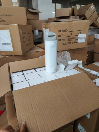 25Pack 24oz Owala Style Powder Coated Rainbow Plated Underneath Stainless Steel Tumbler Water Bottle for Laser-CNLCA