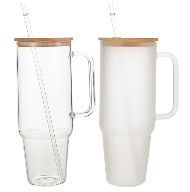 40oz Stanley Style High Borosilicate Glass Tumbler Cup -USLCA