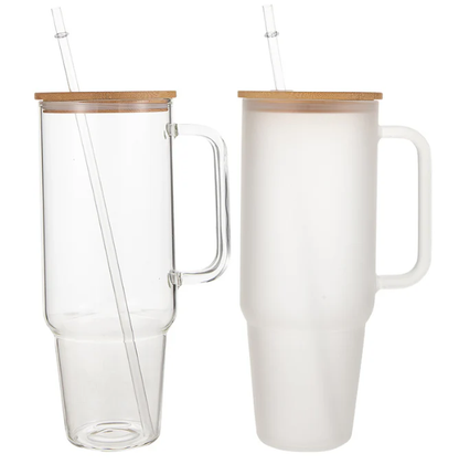 40oz Stanley Style High Borosilicate Glass Tumbler Cup -USLCA