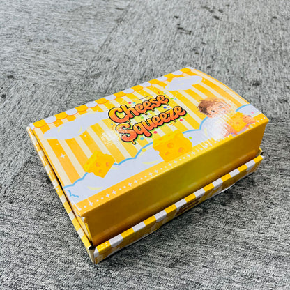 7.5cm Small Size Realistic Swiss Cheese Squish Toy Soft Anti-Anxiety Squishy Sensory Fidget Gift-CNLCA