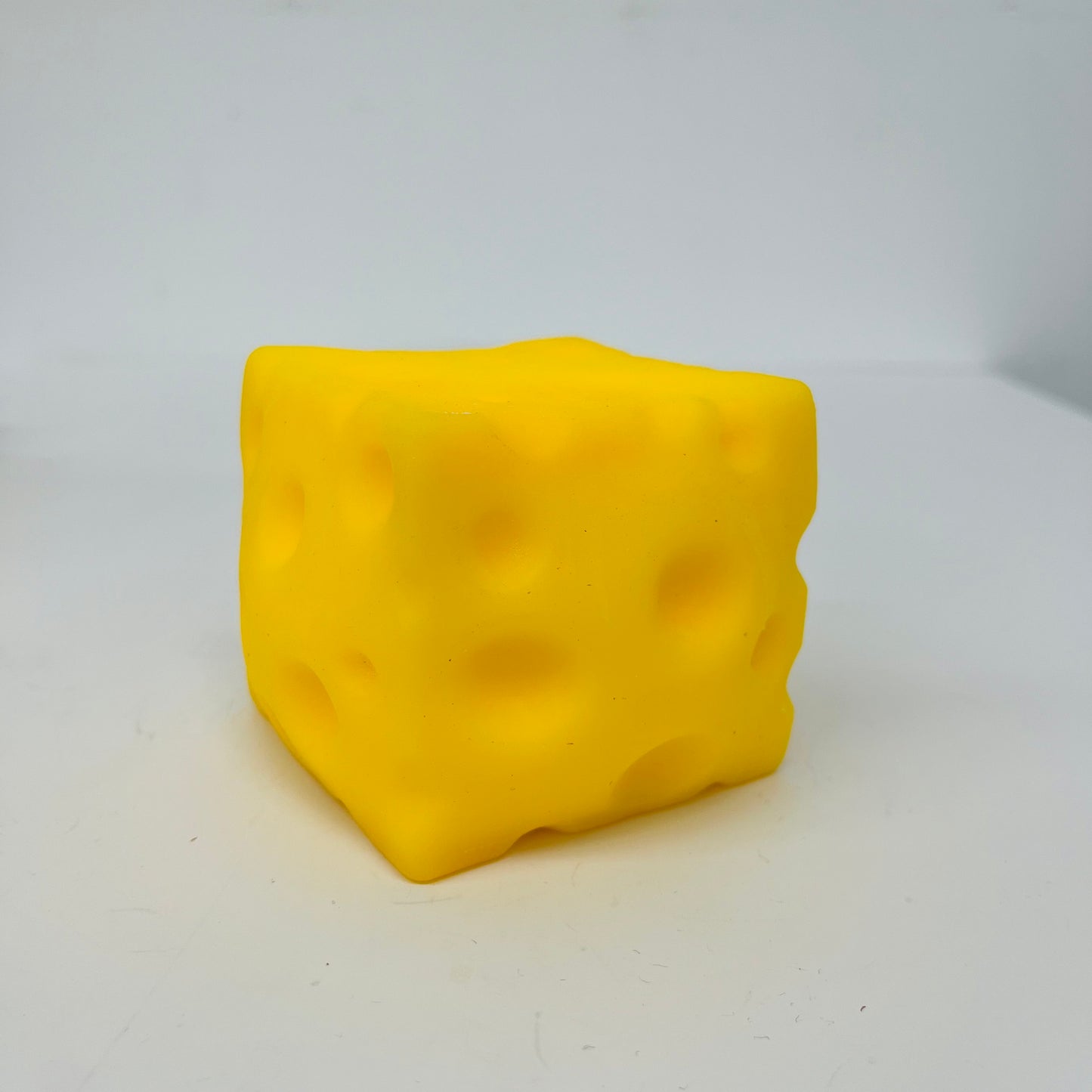 7.5cm Small Size Realistic Swiss Cheese Squish Toy Soft Anti-Anxiety Squishy Sensory Fidget Gift-CNLCA