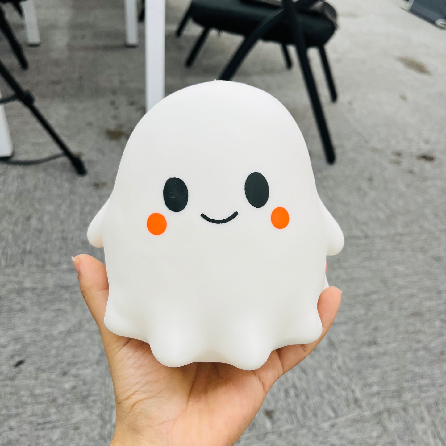24Pack CRAZY FUN Style 13.5*13cm Cute Halloween Ghost Squishy Jumbo Large Soft Stress Relief Fidget Sensory Squeeze Toy-CNLCA