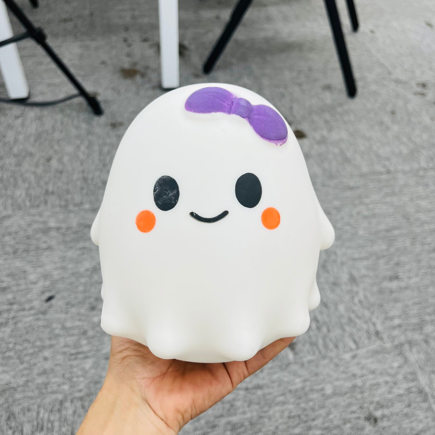 24Pack CRAZY FUN Style 13.5*13cm Cute Halloween Ghost Squishy Jumbo Large Soft Stress Relief Fidget Sensory Squeeze Toy-CNLCA