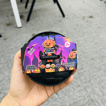 Halloween Glitter Spooky Squishy Glow In The Dark Maltose Filled Slow Rising Glitter Dumpling Squishy Jack-o'-lantern Ghost Skull Bloodshot Single Eyeball Squeeze Toy with Steamer Basket-CNLCA