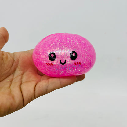 Cute Glitter Bead Pop Bun Squishy Toy Steamed Bao Stress Relief Fidget Blind Box Squeeze Sensory Toy For Kids Adults Anxiety Vent Gift-CNLCA