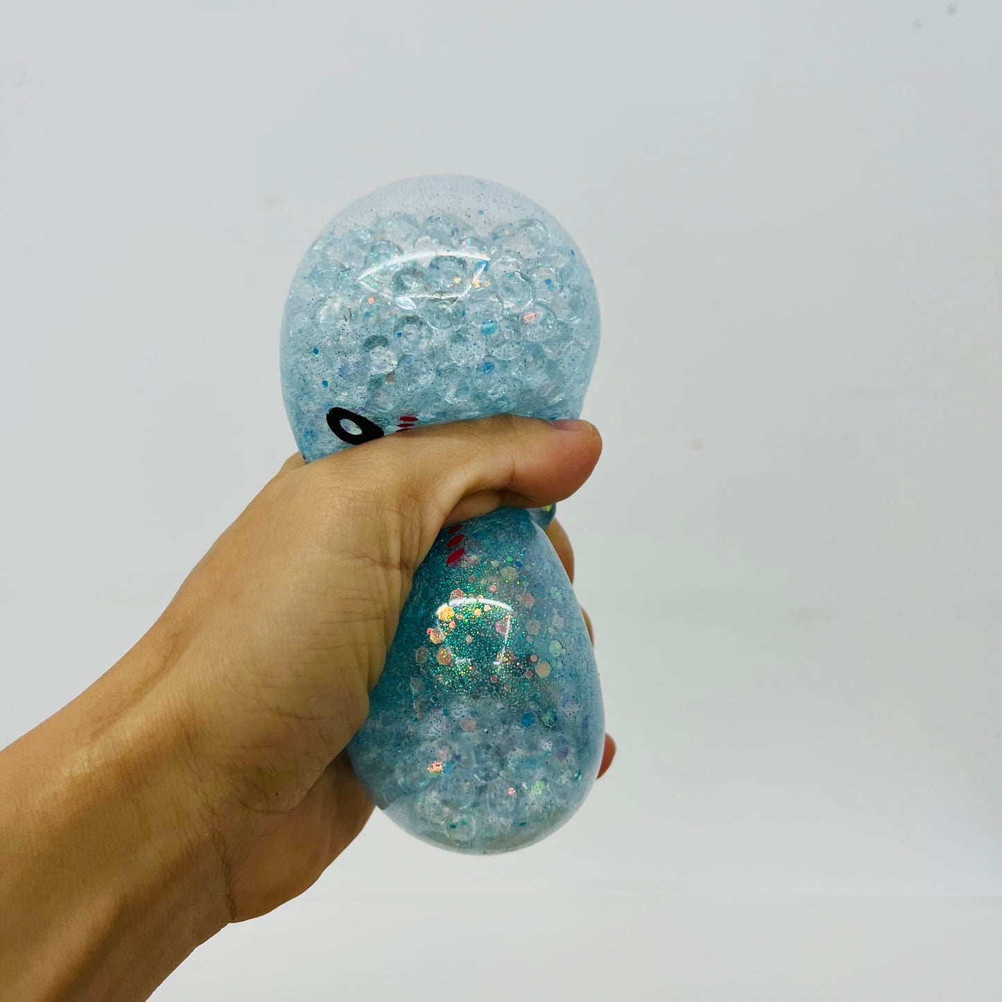 Cute Glitter Bead Pop Bun Squishy Toy Steamed Bao Stress Relief Fidget Blind Box Squeeze Sensory Toy For Kids Adults Anxiety Vent Gift-CNLCA