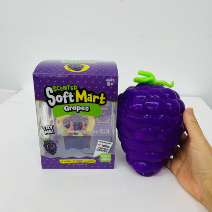 24Pack Giant Oversized Large Grapes Squeeze Squishy Toy Soft Big Fruit Jumbo Stress Relief Fidget Squeezy Toy-CNLCA