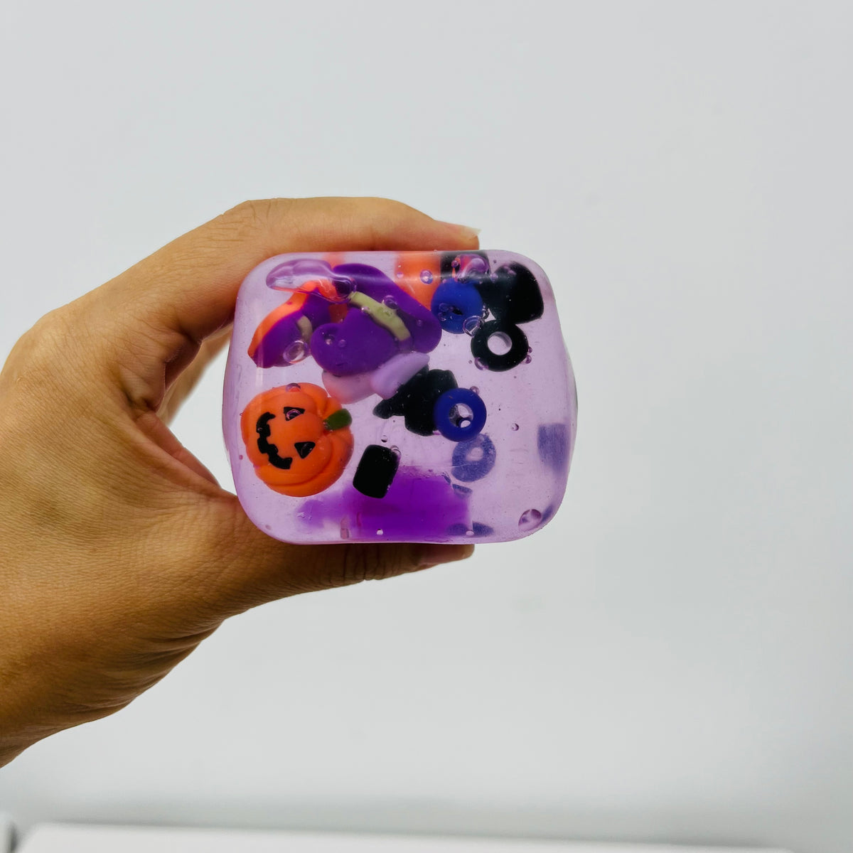60Pack 5.5cm NeeDoh Style Halloween Nice Ice Cube Squishy Fidget Toys Slow Rising Sensory Squeeze Toy for Kids Adults-CNLCA