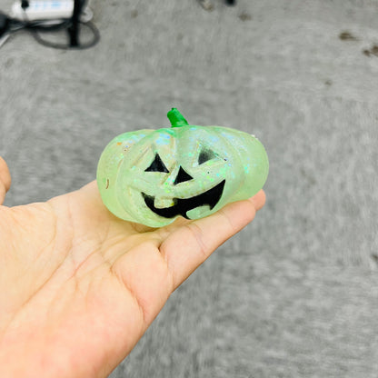 Halloween Glitter Sparkling Pumpkin Maltose Filled Squishy Toys Stress Relief Sensory Fidget Toy-CNLCA