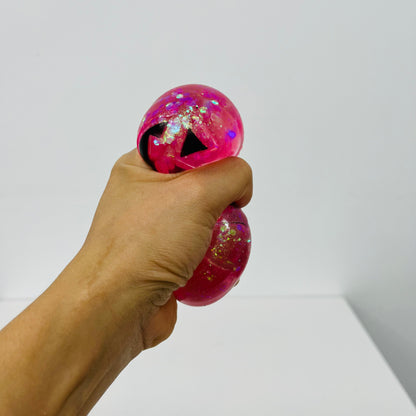 Halloween Glitter Sparkling Pumpkin Maltose Filled Squishy Toys Stress Relief Sensory Fidget Toy-CNLCA