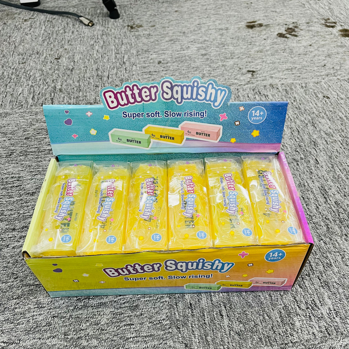 72 Pack Small Size 11cm Vaseline Filled Butter Stick Squishy Stress Toy Viral Squeeze Fidget Toy Realistic Butter Bar Shaped Anxiety Relief Toy-CNLCA