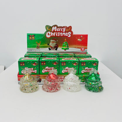 72Pack Glitter Christmas Tree Squish Xmas Tree Squishy Squeeze Fidget Toys-CNLCA