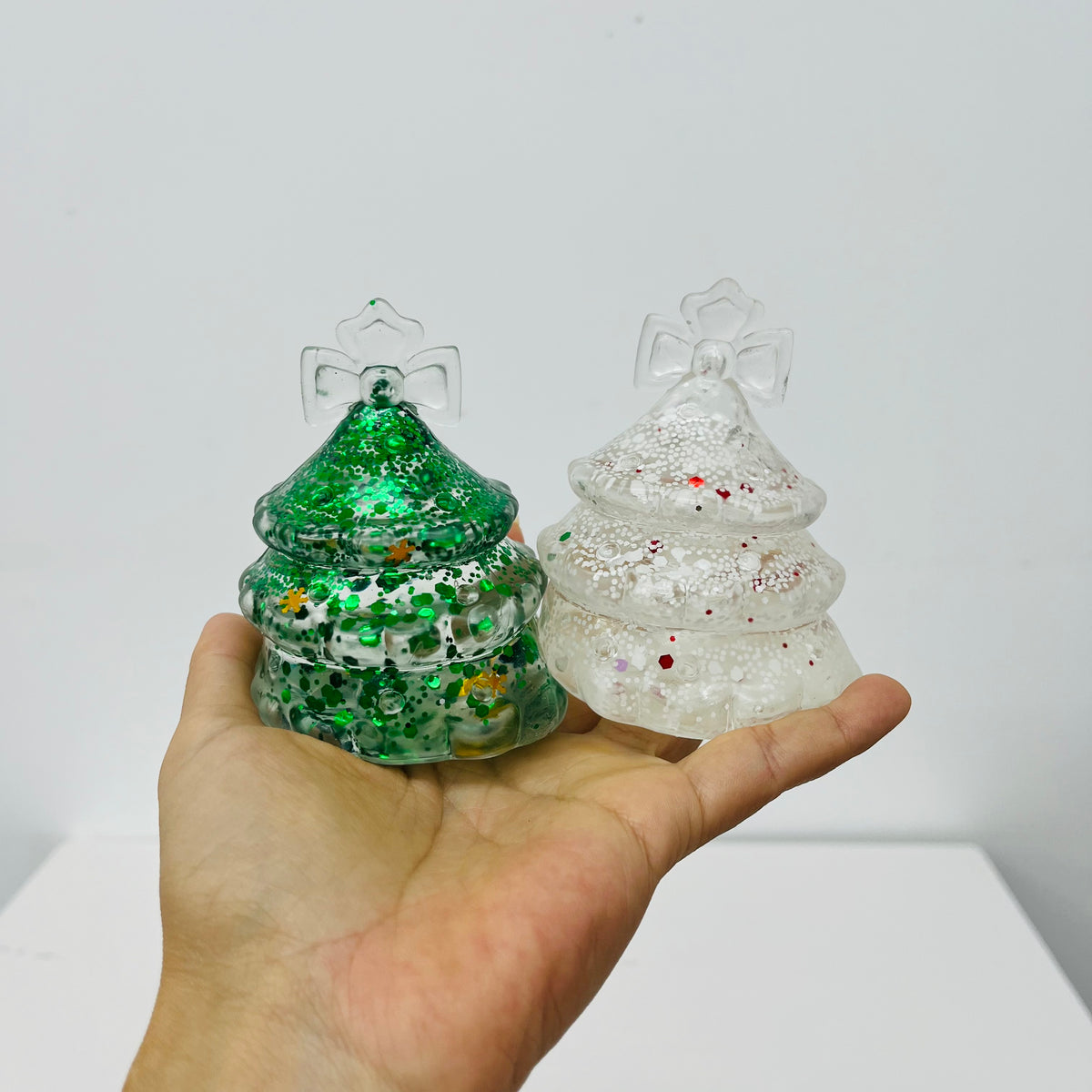 72Pack Glitter Christmas Tree Squish Xmas Tree Squishy Squeeze Fidget Toys-CNLCA