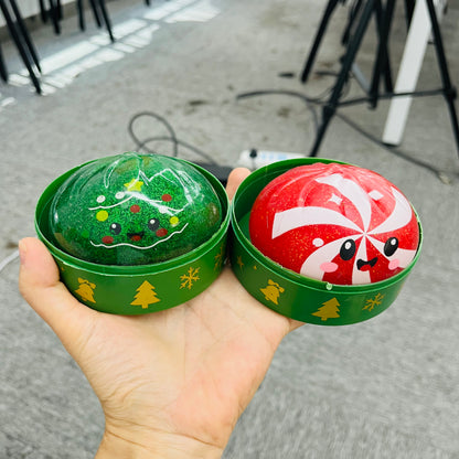 72Pack Christmas Dumpling Santa Snowman Reindeer Gingerbread Squishy Pectin Filled Bao Bun Dumpling Squishy Fidget Stress Relief Toy-CNLCA