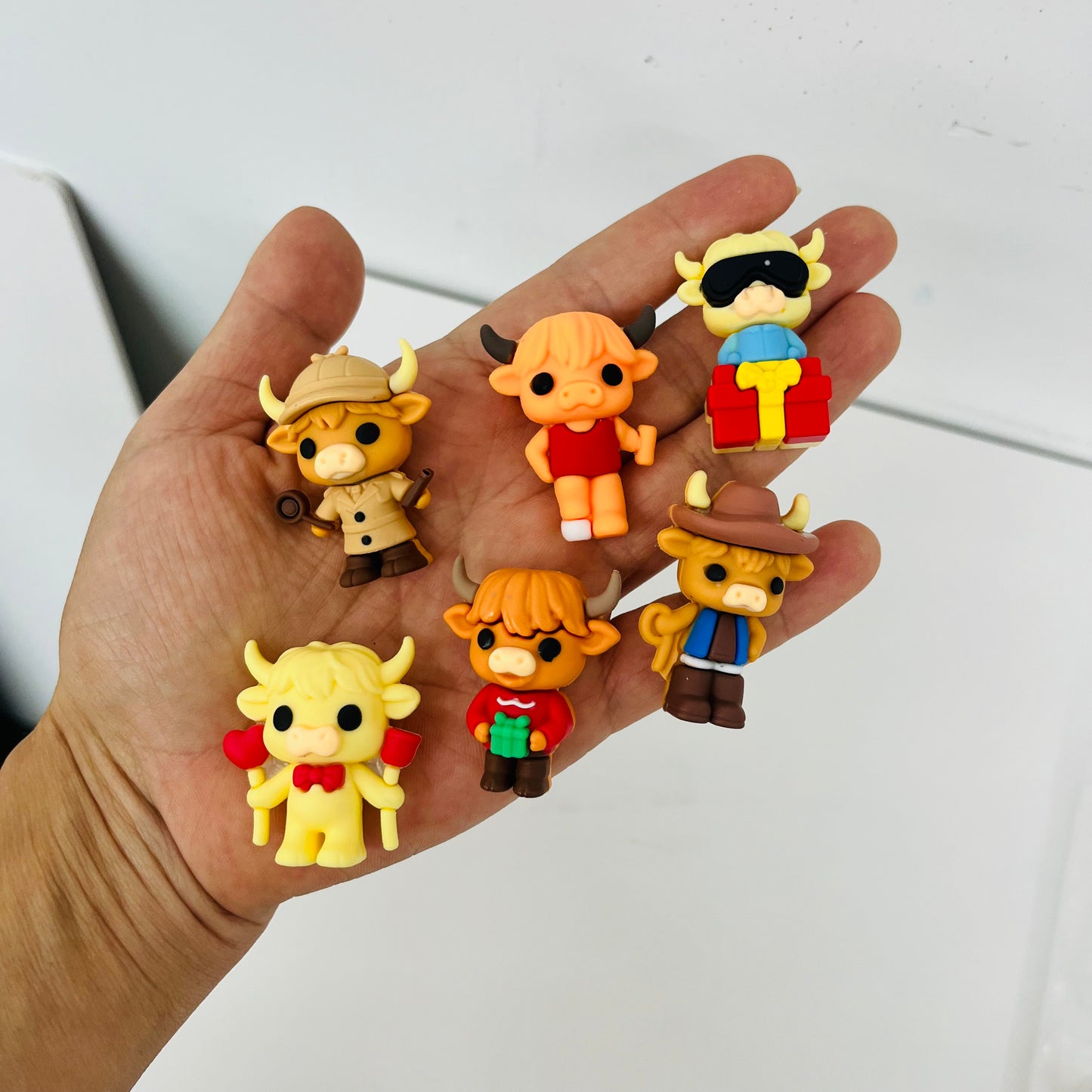 25Pack 2026 Highland Cow Christmas Advent Calendar 24 Days Countdown 3D Mini Figurines Blind Box Toy-CNLCA