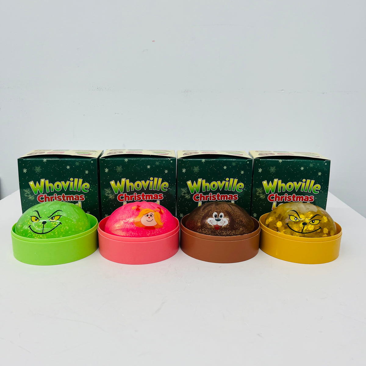 72Pack 8.5cm Whoville Christmas Cindy‑Lou Who Max Grinch Mystery Dumpling Squishy-CNLCA