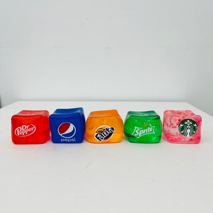 60Pack Needoh Style Maltose Filled Slow Rising Soda Starbuck Pepsi Fanta Sprite Dr Pepper Co-Branding Nice Cubes Squishy Stress Relief Fidget Toys-CNLCA