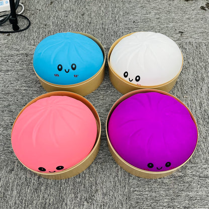 25cm Jumbo Steamed Bun Squishy Toy Large Size Giant Baozi Dumpling Squeeze Fidget Toy-CNLCA