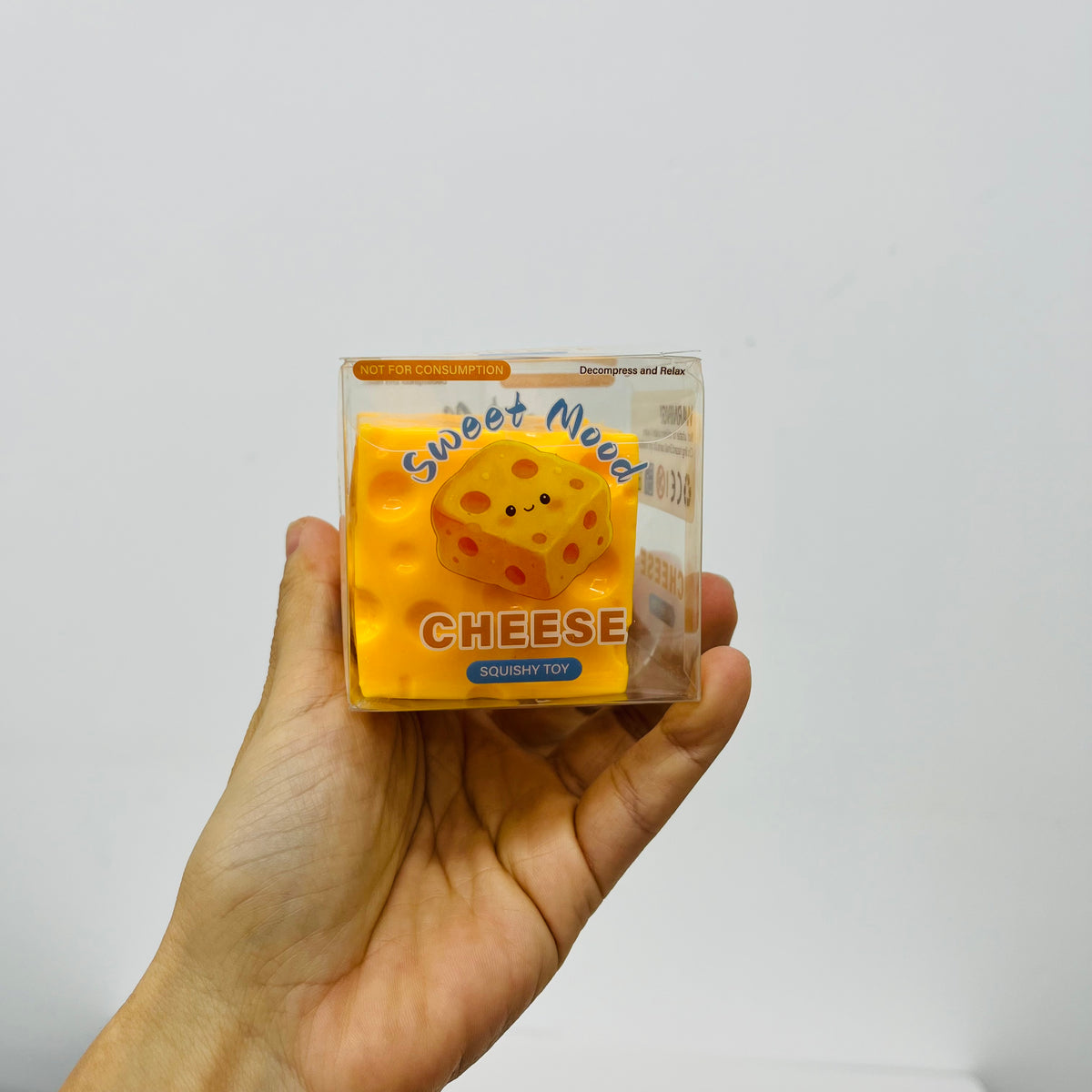 48Pcs 6 In 1 Crunchy Food Shape Squishy Toy Set Strawberry Cabbage Waffle Cheese Banana ASMR Crinkle Sound Squishies Fidget Toys-CNLCA