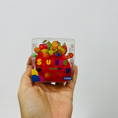 48Pcs 6 In 1 Crunchy Food Shape Squishy Toy Set Strawberry Cabbage Waffle Cheese Banana ASMR Crinkle Sound Squishies Fidget Toys-CNLCA