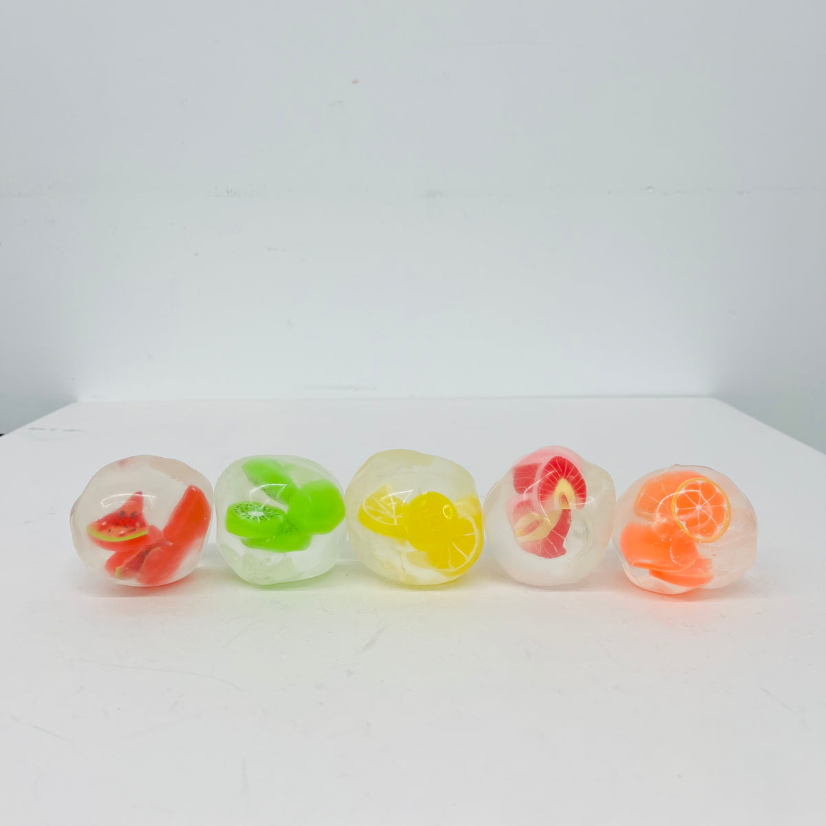 72Pack Vaseline Filled No Rebound Mini Fruit Figure Filled Squishy Stress Ball Fruit Squishies Squeeze Fidget Toys-CNLCA