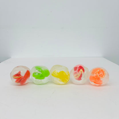 72Pack Vaseline Filled No Rebound Mini Fruit Figure Filled Squishy Stress Ball Fruit Squishies Squeeze Fidget Toys-CNLCA