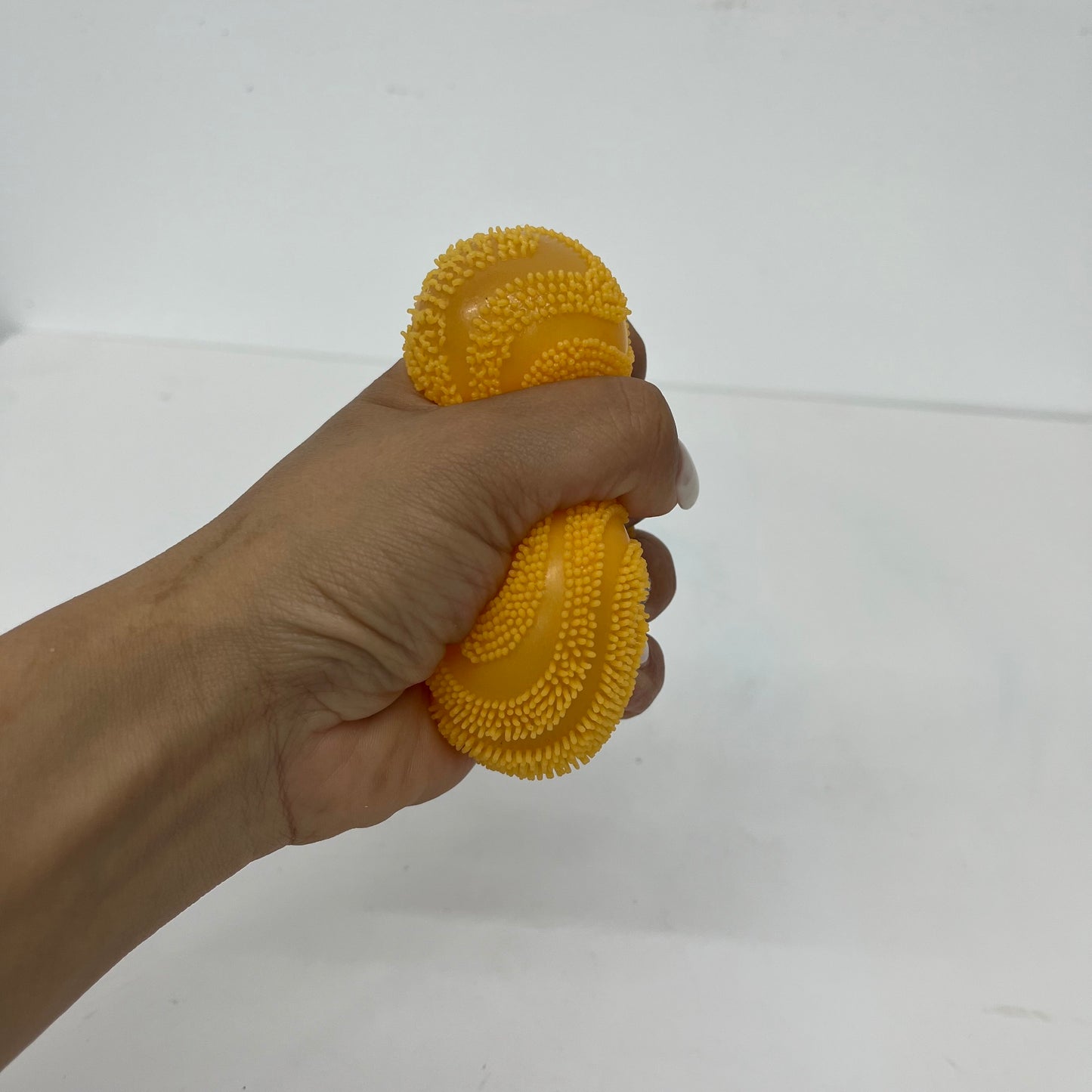 Nee Doh Style Textured Wave Fuzzy Ball Stress Relief Toy Soft Squeeze Anxiety Relief Sensory Fidget Toy for Kids Adults Classroom Rewards-CNLCA