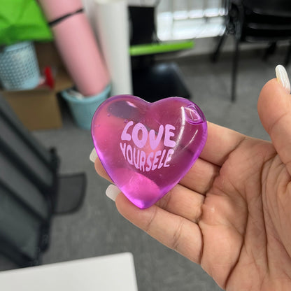 72Pack Needoh Style Good Vibes Only Sweet Heart Stress Relief Squishy Toy Stress-Relief Fidget Toy-CNLCA