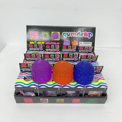 72Pack Needoh Style Iced Gumdrop Squishy Iced Candy Stress-Relief Fidget Toy-CNLCA