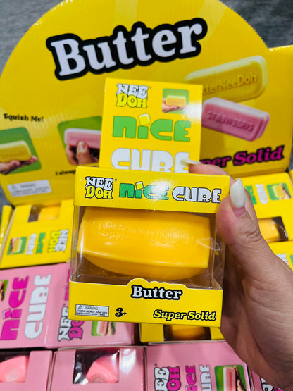 China 72Pack Needoh Cute Flour-filled TPR Yellow Butter Pink Strawberry Squishy Butter Stick Stress Relief Fidget Toy-CNLCA